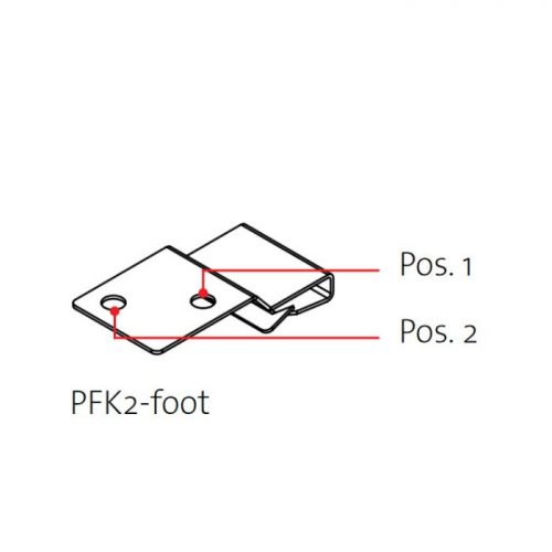 EMC dvostruke zaštitne stezaljke, montaža na rubove, PFK2-B/SKL