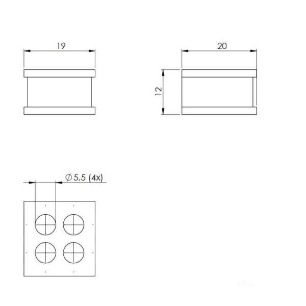 QT umetci, za više kabela