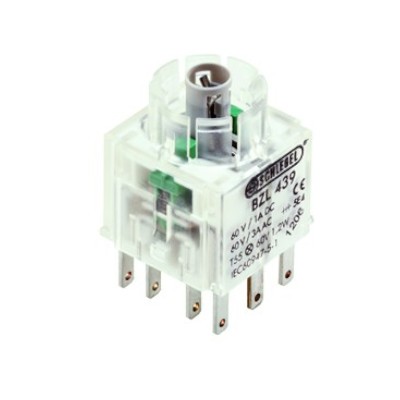 BZL_439 Osvjetljeni kontaktni blok, 2NC + 2NO - BZL_439, BZL_439_AU