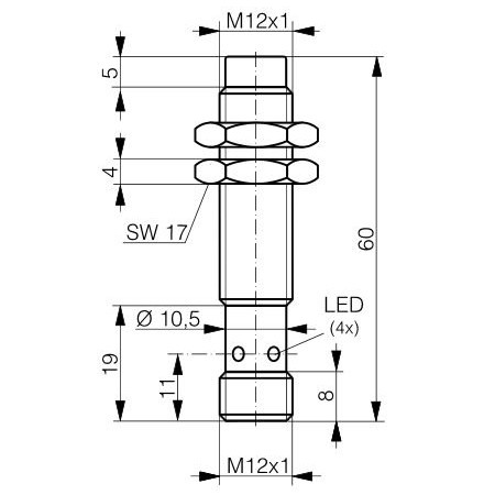 Senzor Full Inox M12