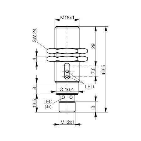 Refleksivni senzor M18