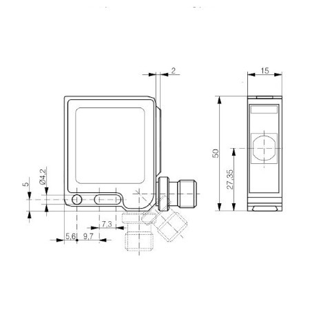 Refleksivni senzor 40x50x15