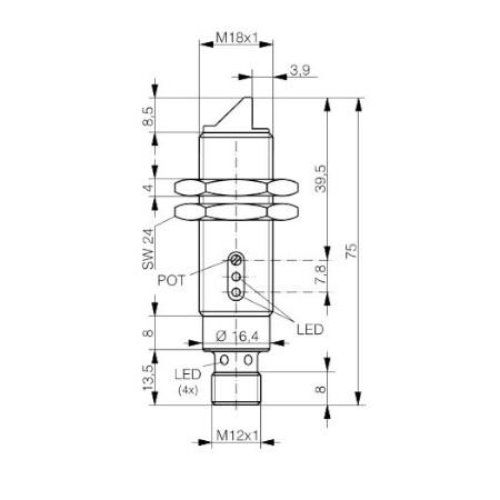 LTS-1180W-103_1 Difuzni senzor M18