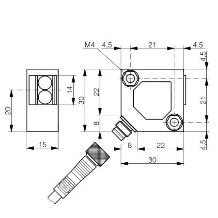 LTS-3031-301_1 Difuzni senzor 30x30x15