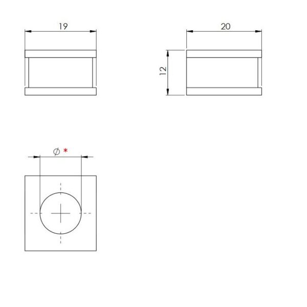 QT umetci, za jedan kabel