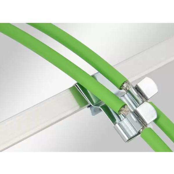 EMC dvostruke zaštitne stezaljke, montaža na sabirnicu, PFS2/SKL