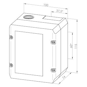 Izolirano plastično kućište s 2 otvora - DIRL2-3V, DIRL2V...