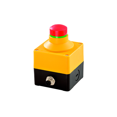 AS sučelje, kućište za prekid u slučaju nužde, osvijetljeno - SILH_ASI_QRBLUV