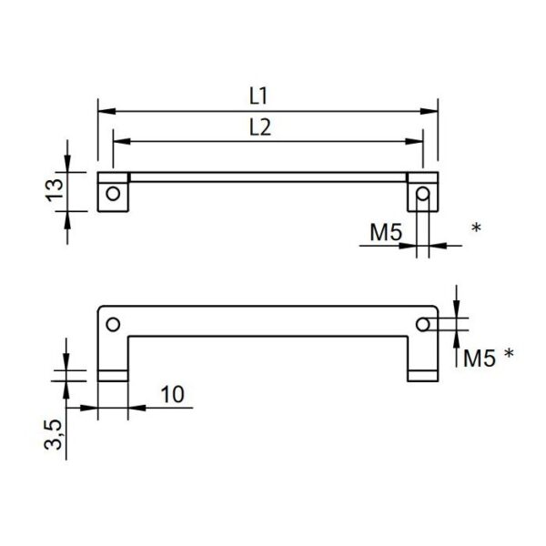 Za montažu kabela, verzija nosača, KEL-EMC-PF