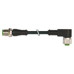 7000_40101_schwarz_zoom M12 muški ravni – M12 ženski pod kutom konektor – crni, 5-polni