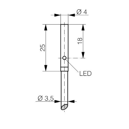 DW-AD-504-04_1 Senzor Extra Distance Ø4