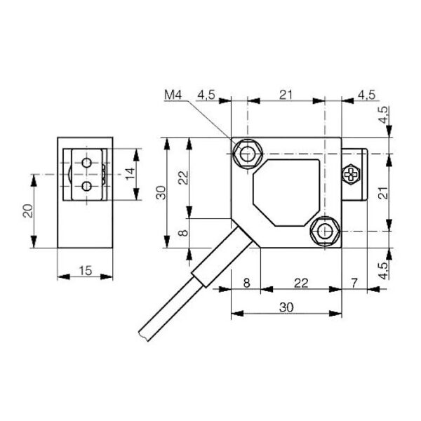 Pojačalo s optičkim vlaknima 30x30x15