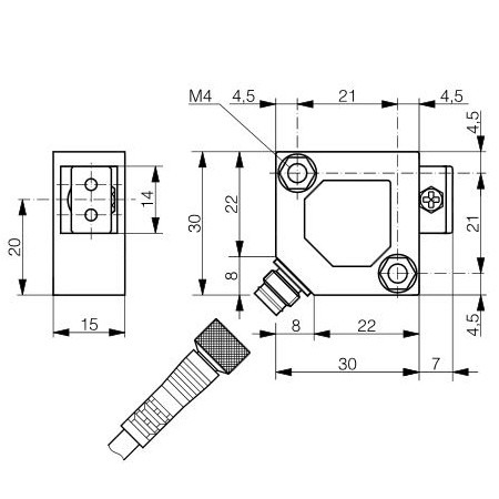 Pojačalo s optičkim vlaknima 30x30x15