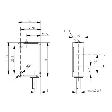LTR-C23PA-NMK-403_1 Difuzni senzor 20x30x10