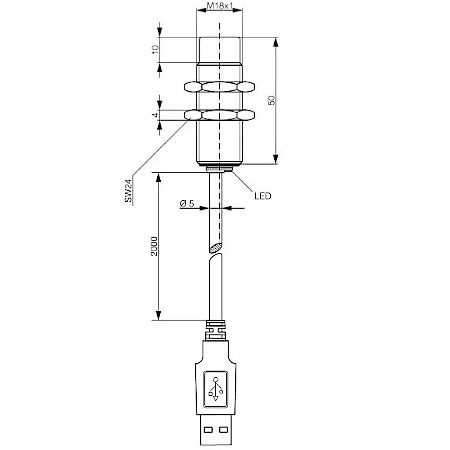 RLS-1181-220_1 USB R/W LF modul M18