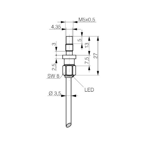 DW-AD-501-P5_1 Senzor Extra Distance M5 (P5)