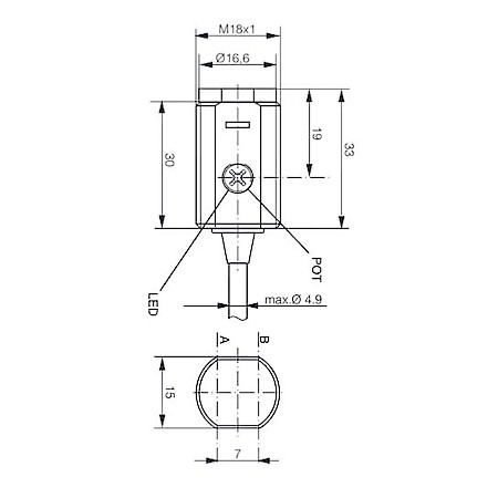 LTR-M18PA-PMK-403_1 Difuzni senzor M18