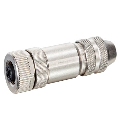 M12 Konektor – ženski ravni, 8-polni, shielded