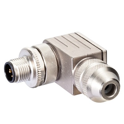 M12 Konektor – ženski pod kutom, 5-polni, shielded