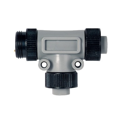 7/8" ženski ravni – muški/ženski ravni, 5-polni, T-konektor