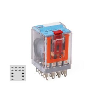 C4-A40 Relej, 4 pola, preklopni kontakt, Faston