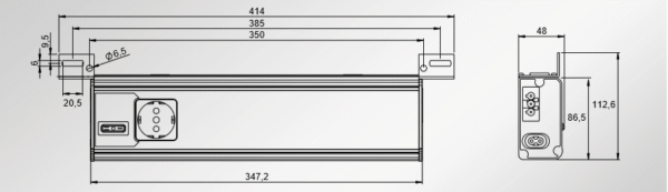 81300 icotek ALU-LINE led lampa